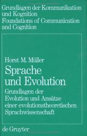 Cover of: Sprache Und Evolution: Grundlagen Der Evolution (Grundlagen der Kommunikation und Kognition)