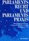 Cover of: Parlamentsrecht und Parlamentspraxis in der Bundesrepublik Deutschland