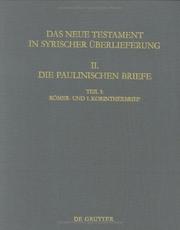 Cover of: Aland Juckel Das Neue Testament in Syrischer Uberlieferung