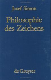 Cover of: Philosophie des Zeichens