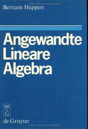 Cover of: Angewandte lineare Algebra