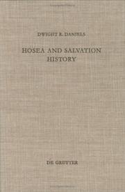 Hosea and salvation history by Dwight R. Daniels