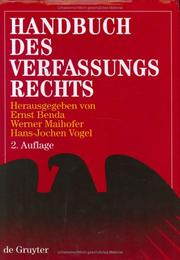 Cover of: Handbuch des Verfassungsrechts der Bundesrepublik Deutschland