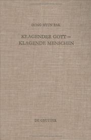 Cover of: Klagender Gott, klagende Menschen: Studien zur Klage im Jeremiabuch