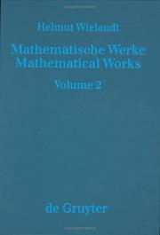 Cover of: Mathematische Werke =: Mathematical works