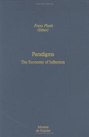 Cover of: Paradigms: The Economy of Inflection (Empirical Approaches to Language Typology, 9)