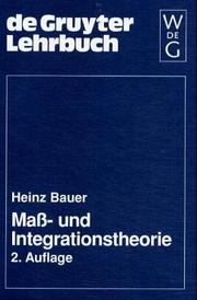 Cover of: Mass- und Integrationstheorie