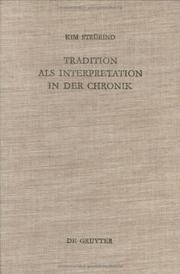 Cover of: Tradition als Interpretation in der Chronik by Kim Strübind