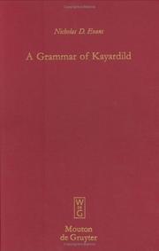 A grammar of Kayardild by Evans, Nicholas