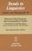 Cover of: Historical, Indo-European, and Lexicographical Studies: A Festschrift for Ladislav Zgusta on the Occasion of His 70th Birthday (Trends in Linguistics: Studies and Monographs)