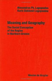Cover of: Meaning and geography by Alexandros Ph Lagopoulos