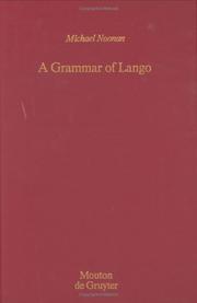 Cover of: A grammar of Lango by Michael Noonan