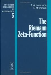 Cover of: The Riemann Zeta-Function (De Gruyter Expositions in Mathematics) by A. A. Karatsuba, S. M. Voronin