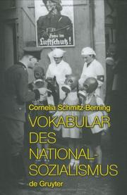 Vokabular des Nationalsozialismus by Cornelia Schmitz-Berning