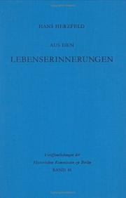 Aus den Lebenserinnerungen by Hans Herzfeld