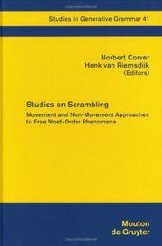 Cover of: Studies on Scrambling by Norbert Corver