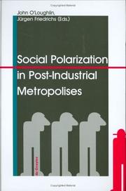 Cover of: Social Polarization in Post-Industrial Metropolises by 