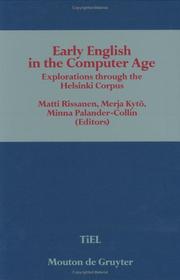 Cover of: Early English in the computer age by edited by Matti Rissanen, Merja Kytö, Minna Palander-Collin.