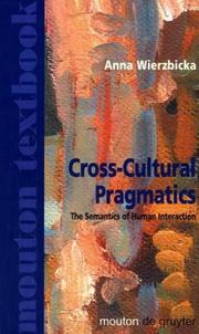 Cover of: Cross-Cultural Pragmatics by Anna Wierzbicka