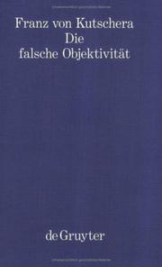 Cover of: Die falsche Objektivität
