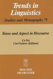 Cover of: Tense and aspect in discourse