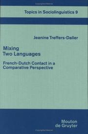 Cover of: Mixing Two Languages by Jeanine Treffers-Daller
