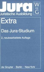 Cover of: Jura Extra: Das Jura- Studium.