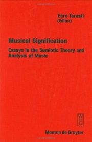 Cover of: Musical signification | 