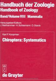 Cover of: Chiroptera: Systematics (Handbuch Der Zoologie)