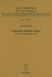 Cover of: Familia Gekkonidae (Reptilia, Sauria) by Aaron M. Bauer