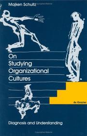 Cover of: On studying organizational cultures: diagnosis and understanding