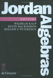 Cover of: Jordan algebras: proceedings of the conference held in Oberwolfach, Germany, August 9-15, 1992