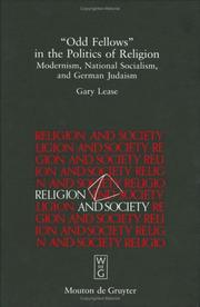 Cover of: "Odd Fellows" in the Politics of Religion: Modernism, National Socialism, and German Judaism (Religion and Society)