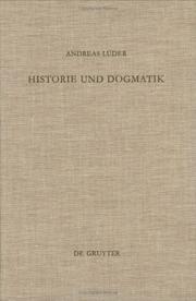 Cover of: Historie und Dogmatik by Andreas Lüder