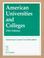 Cover of: American Universities and Colleges (15th Edition)