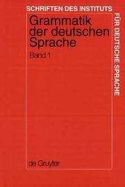 Cover of: Grammatik der deutschen Sprache by Gisela Zifonun