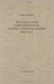 Cover of: Religion und Christentum in Fichtes Spätphilosophie, 1810-1813