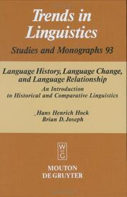 Cover of: Language history, language change, and language relationship by Hans Henrich Hock
