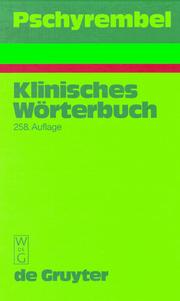 Cover of: Pschyrembel Klinisches Worterbuch by Willibald Pschyrembel