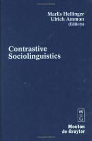 Cover of: Contrastive sociolinguistics