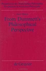 Cover of: From Dummett's philosophical perspective