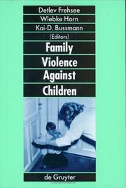 Cover of: Family Violence Against Children: A Challenge for Society (Prevention and Intervention in Childhood and Adolescence)