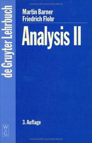 Cover of: Analysis II