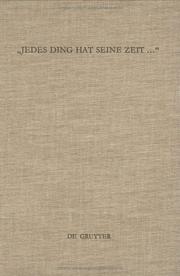 Cover of: Jedes Ding Hat Seine Zeit..". by 