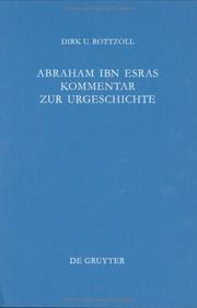 Cover of: Abraham Ibn Esras Kommentar zur Urgeschichte by Abraham ben Meir Ibn Ezra