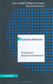 Cover of: Business Networks by Udo H. Staber, Basu Sharma