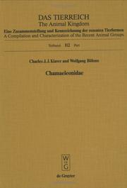 Cover of: Chamaeleonidae | Charles Klaver