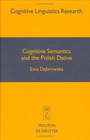 Cover of: Cognitive semantics and the Polish dative