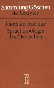 Sprachtypologie des Deutschen by Thorsten Roelcke