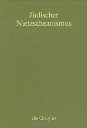 Cover of: Jüdischer Nietzscheanismus